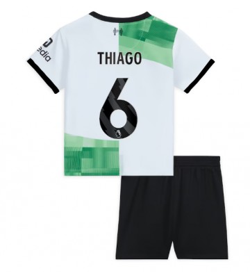 Liverpool Thiago Alcantara #6 Replica Away Stadium Kit for Kids 2023-24 Short Sleeve (+ pants)